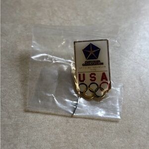 1992 Chrysler Olympic Sponsor Gold Pin